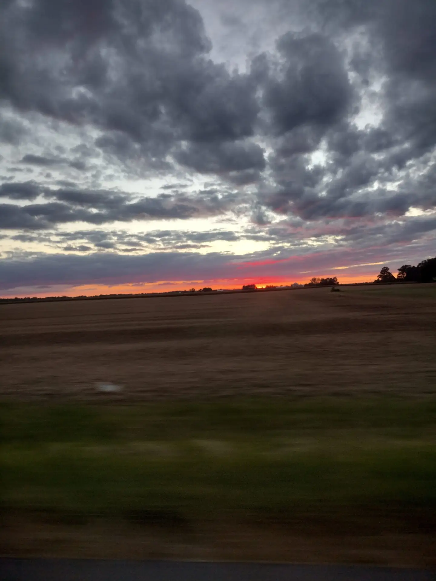 Sunset with more clouds