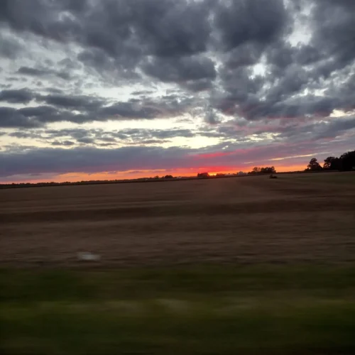 Sunset with more clouds
