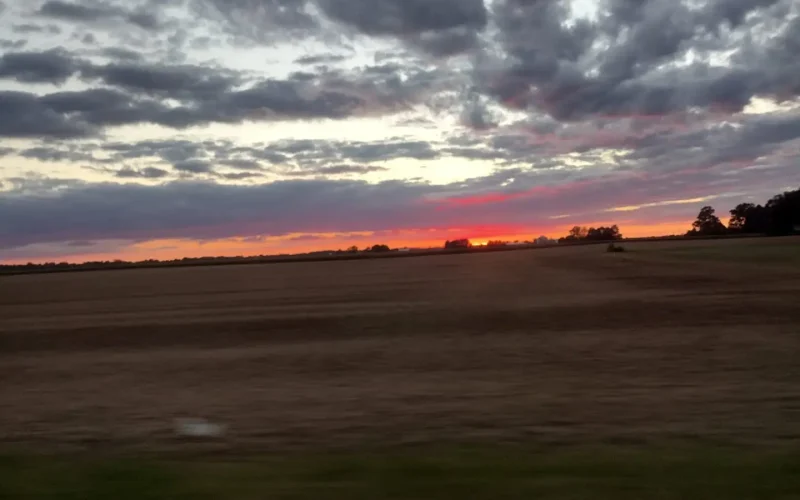 Sunset with more clouds