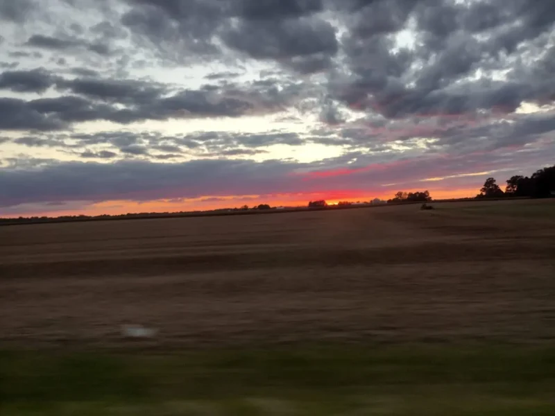 Sunset with more clouds