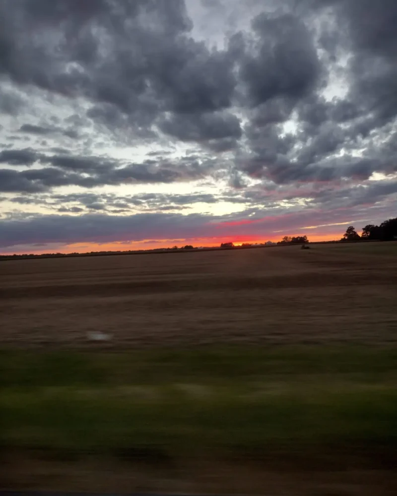 Sunset with more clouds